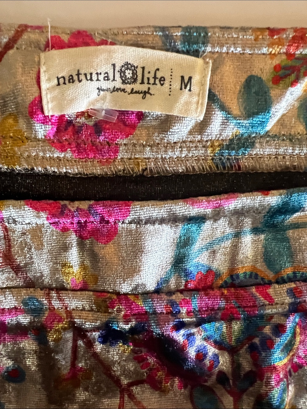 Natural Life Women’s Maxi Multicolor Floral Boho Style Dress Size: M - Picture 5 of 8